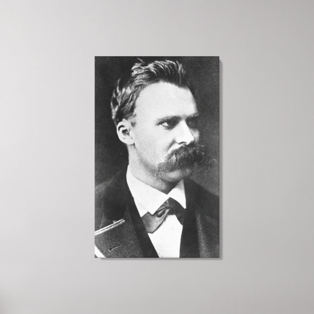Lienzo Friedrich Wilhelm Nietzsche (1844-1900) 1873 (b/w) (Anverso)