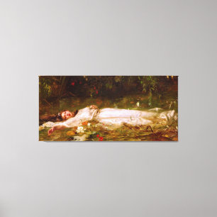 Lienzo FRIEDRICH WILHELM THEODOR HEYSER - Ophelia - 1900