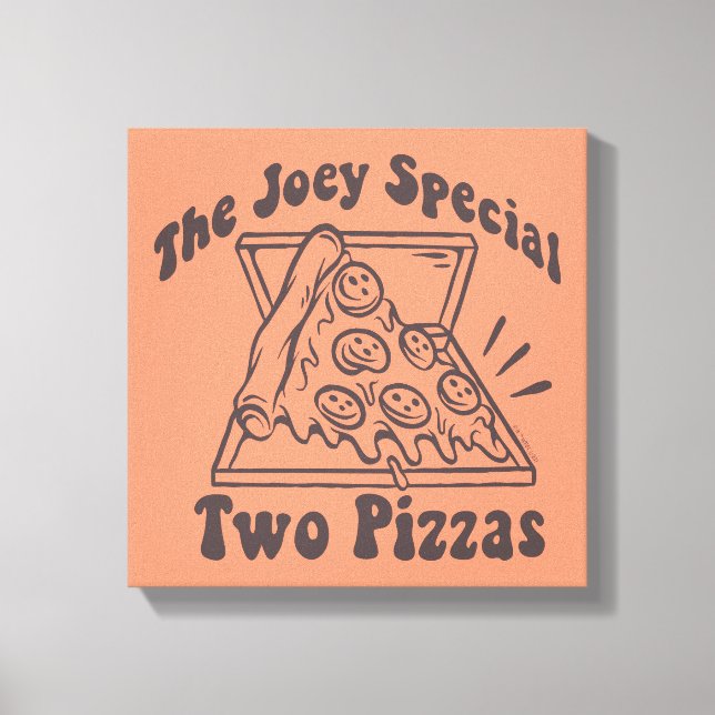 Lienzo FRIENDS™ | Cita de Pizza de Joey (Anverso)