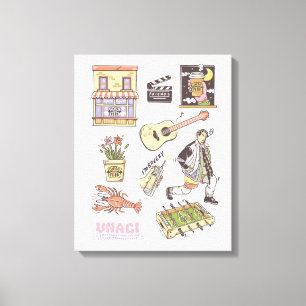 Lienzo FRIENDS™   Íconos Gráficos de Dibujos Animados