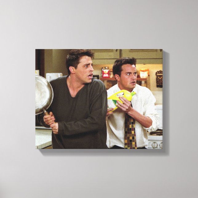 Lienzo FRIENDS™ | Joey y Chandler asustados (Anverso)