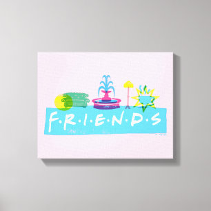 Lienzo FRIENDS™   Logotipo con iconos
