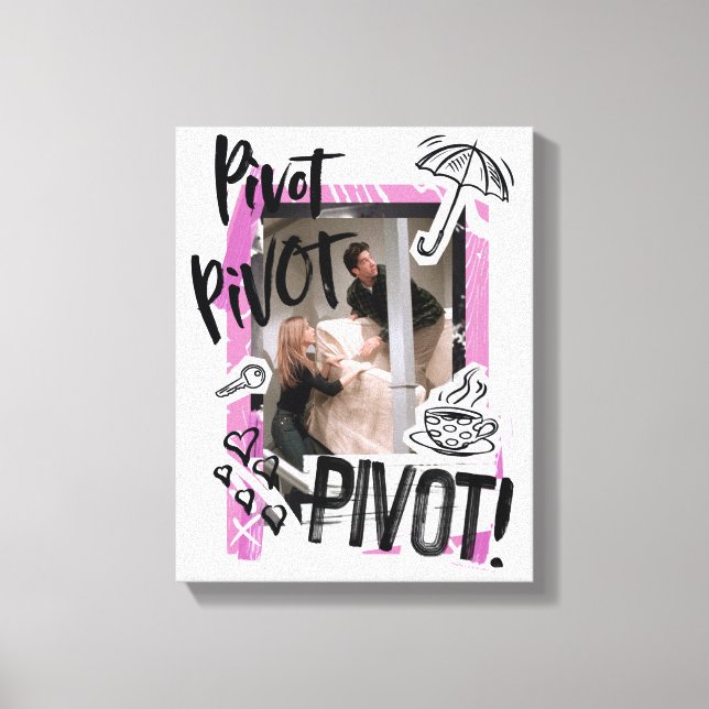 Lienzo FRIENDS™ | Pivot Pivot PIVOT! (Anverso)