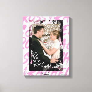 Lienzo FRIENDS™ Ross y Rachel dibujaron corazones