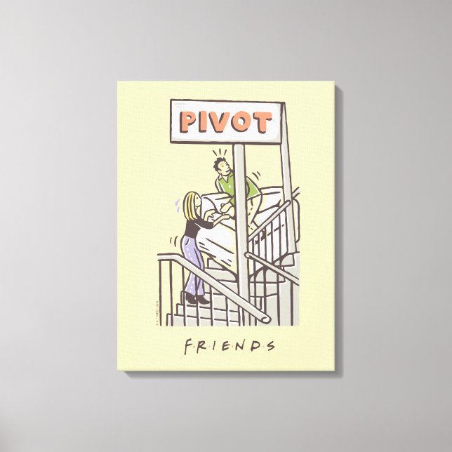 Lienzo FRIENDS™ | Ross y Rachel PIVOT (Anverso)