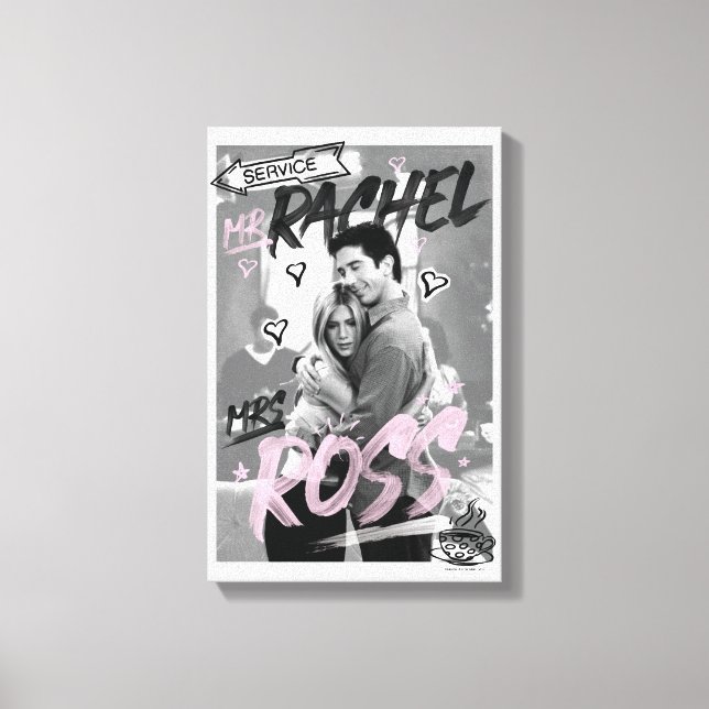 Lienzo FRIENDS™ | Srta. Rachel y Sra. Ross (Anverso)