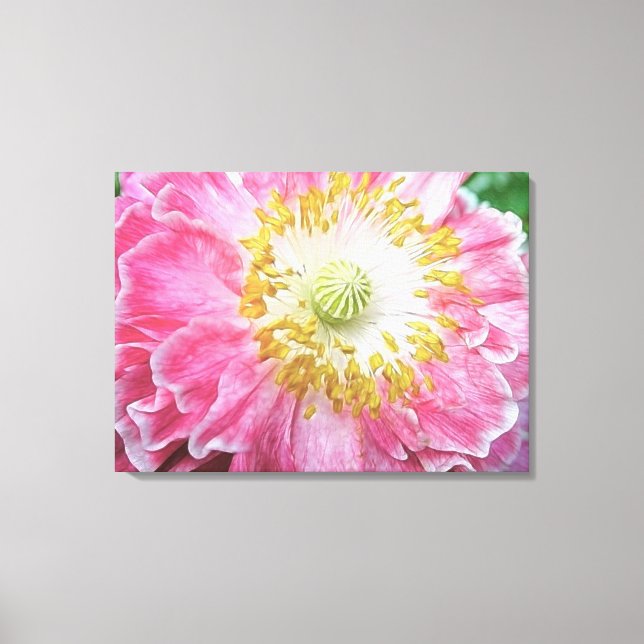 Lienzo Frilly Pink Poppy (Anverso)