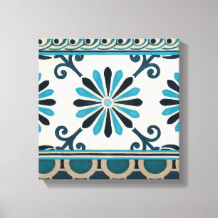 Lienzo Frisa índigo no embellecida II