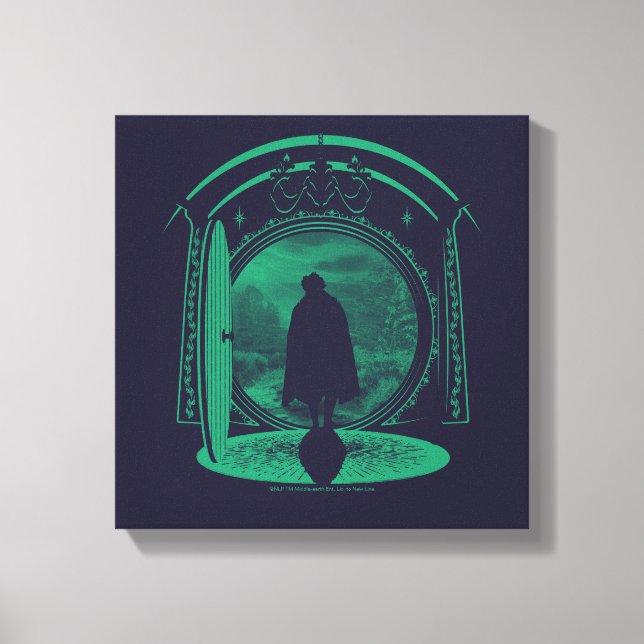 Lienzo FRODO™ Leaving THE SHIRE™ Silhouette (Anverso)