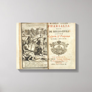 Lienzo Frontispiece a 'Pharsalia