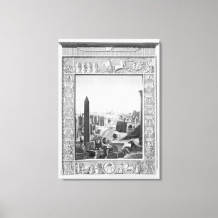 Lienzo Frontispiece al volumen 1 de la descripción del `