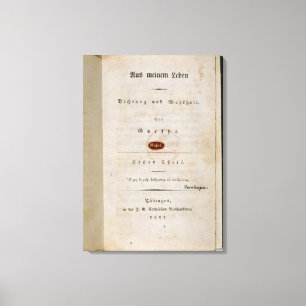 Lienzo Frontispiece de 'fuera de mi vida