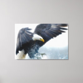 Lienzo Frost Bald Eagle Landing Living Room Bold Piece