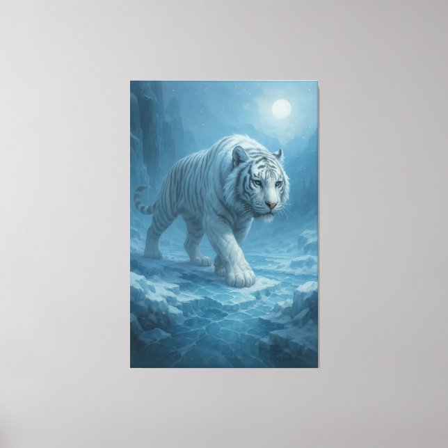 Lienzo Frost White Tiger | Emperor of the Frozen Realm –  (Anverso)