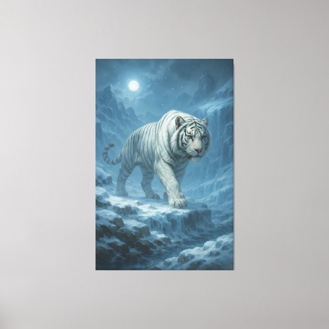 Lienzo Frost White Tiger | Emperor of the Frozen Realm –  (Anverso)