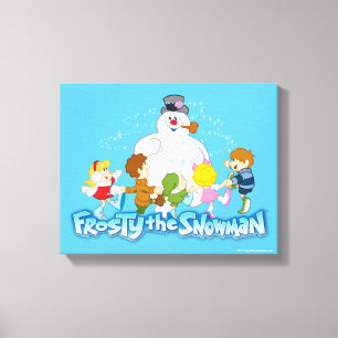 Lienzo Frosty the Snowman™   Jugar con escarcha y niño