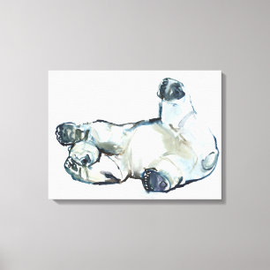 Lienzo Frotación de la nieve