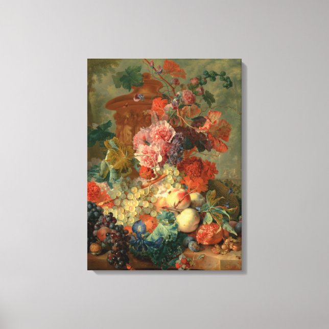 Lienzo Fruit Piece - Jan van Huysum (1722) (Anverso)