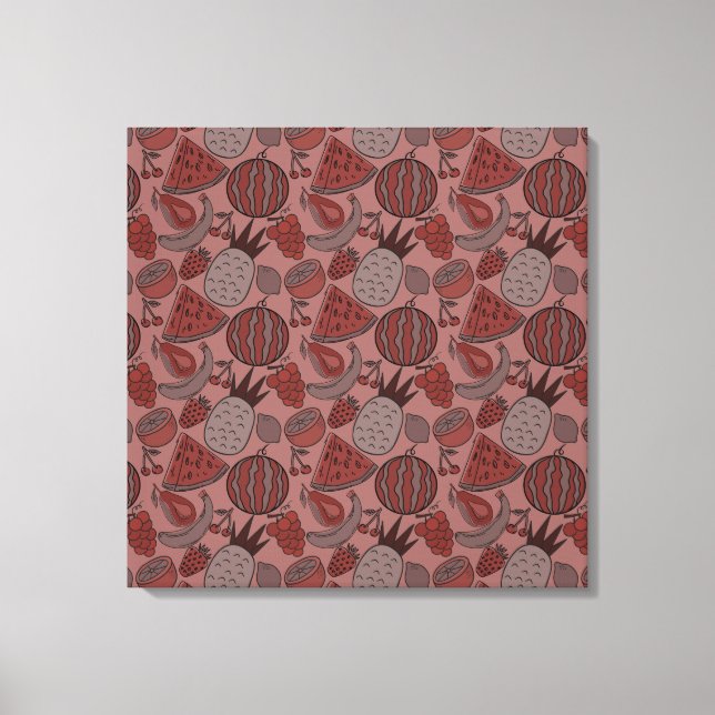 Lienzo Fruit seamless pattern | Fruit surface pattern 16 (Anverso)