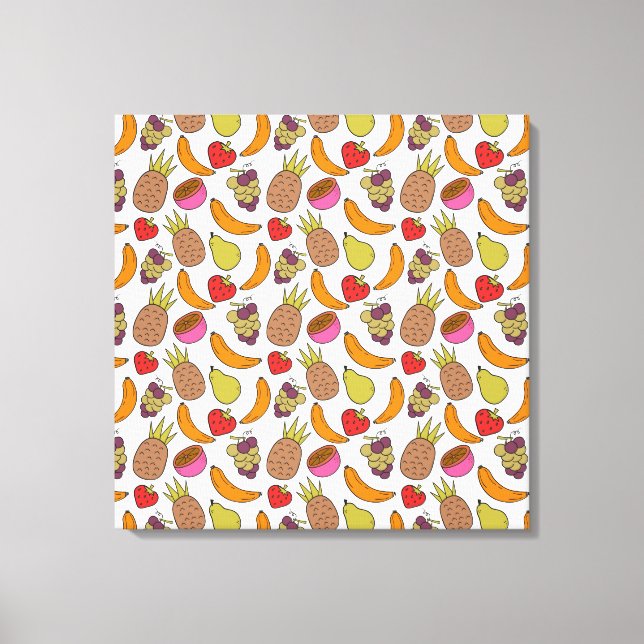 Lienzo Fruit seamless pattern | Fruit surface pattern 33 (Anverso)