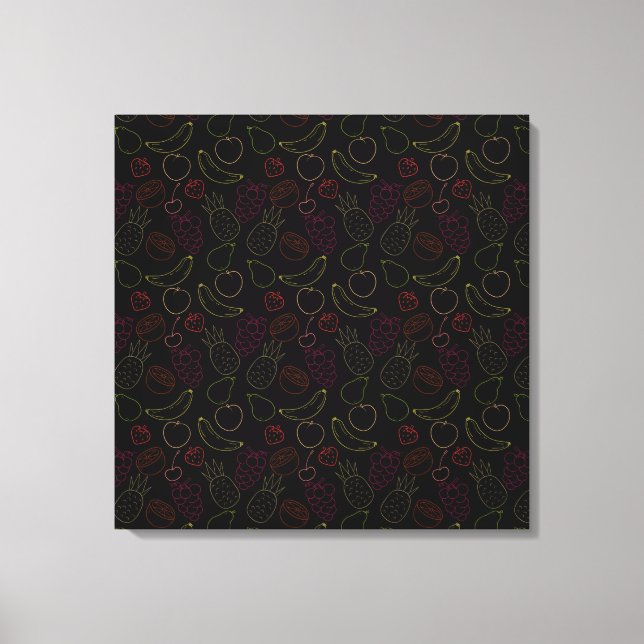 Lienzo Fruit seamless pattern | Fruit surface pattern 44 (Anverso)