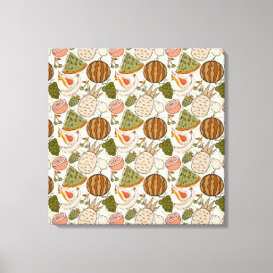 Lienzo Fruit seamless pattern Fruit surface pattern 54