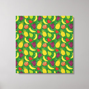 Lienzo Fruit seamless pattern Fruit surface pattern 7