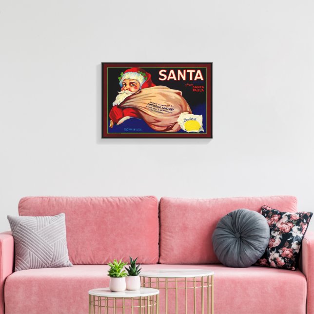 Lienzo Fruta de California del Condado de Santa Brand Lem (Insitu (Sala de estar))