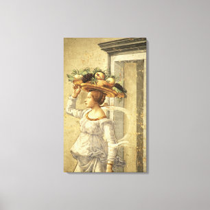 Lienzo Fruta que lleva de la mujer, del nacimiento de St.