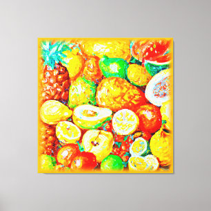 Lienzo "Frutas Brillantes" Cuidada Pintura. ¡Hazte con un