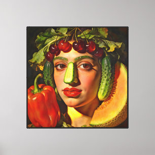 Lienzo Frutas de la Expresión – Un Retrato Surrealista