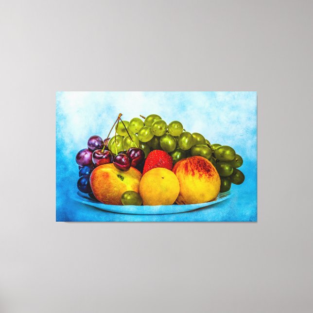 Lienzo Frutas de verano (Anverso)