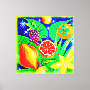 Lienzo Frutas tropicales en el cielo. ¡Hazte con una en Z