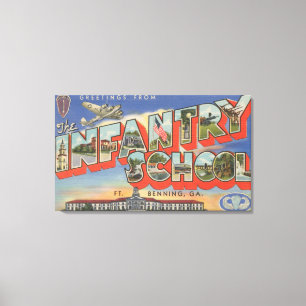 Lienzo Ft. Bening, Georgia - Escuela de Infantería