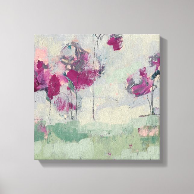 Lienzo Fuchsia Treeline (Anverso)
