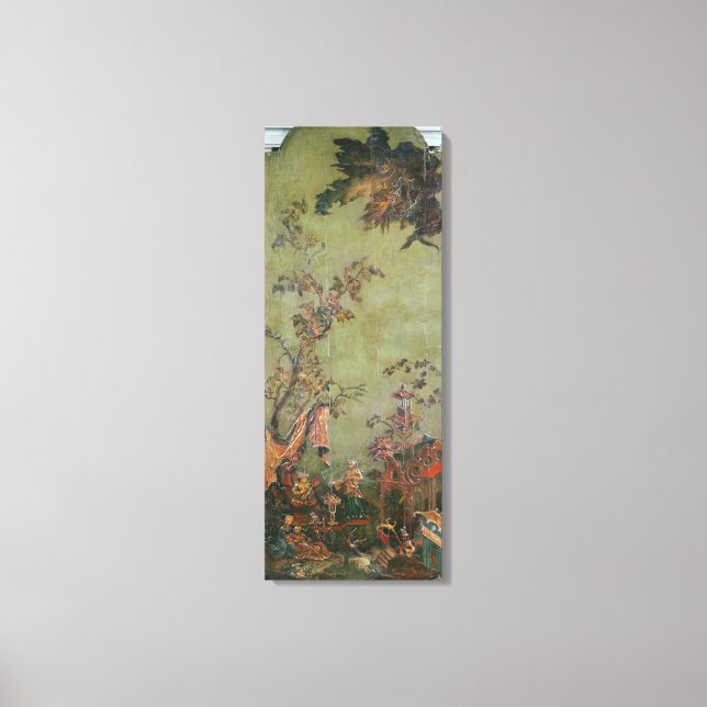 Lienzo Fuego, de una serie de paneles que representan (Anverso)