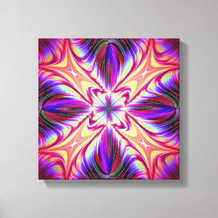 Lienzo Fuego y lona envuelta pluma