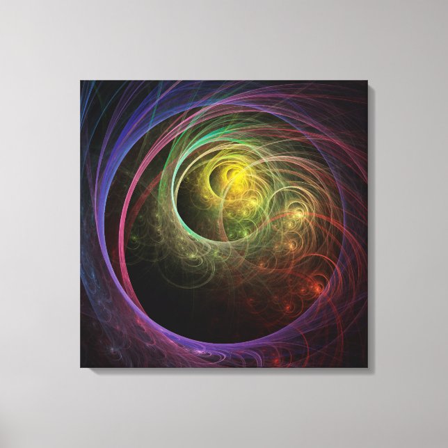 Lienzo Fuegos artificiales del espacio (Anverso)