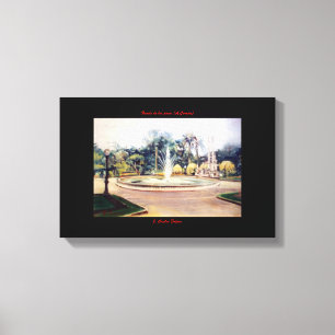 Lienzo Fuente de los peces (A Coruña)