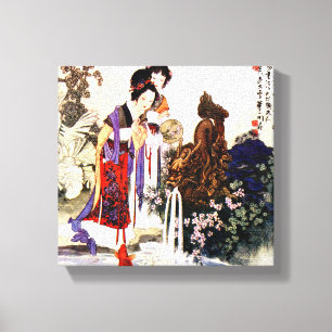 Lienzo Fuente del dragón 12" x 12", 1,5", sencilla