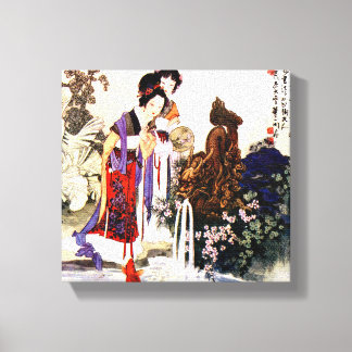 Lienzo Fuente del dragón 12" x 12", 1,5", sencilla