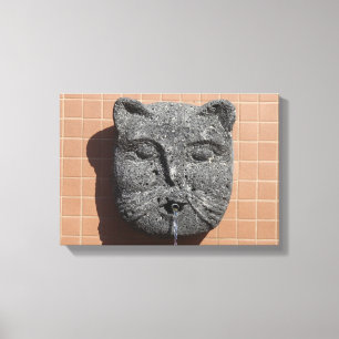 Lienzo Fuente del gato Plaza