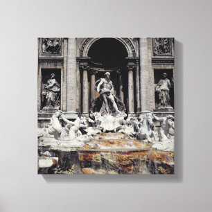 Lienzo Fuente del Trevi, construida 1732-62