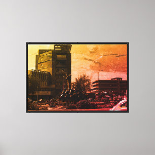 Lienzo Fuente vintage de Bagdad Irak
