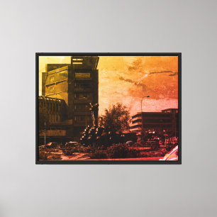 Lienzo Fuente vintage de Bagdad Irak