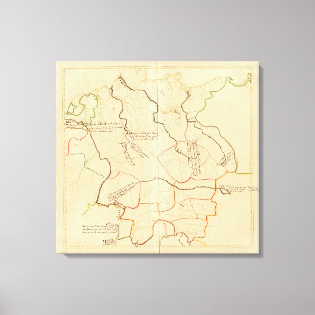 Lienzo Fuentes de ríos alemanes (Anverso)