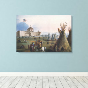 Lienzo Fuerte Laramie, Sublette Fort, Fort William, Mille