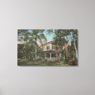 Lienzo Fuerte Myers, la Florida - vista de la casa de