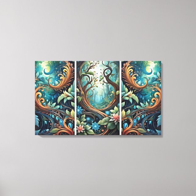 Lienzo Fuertes raíces (Anverso)