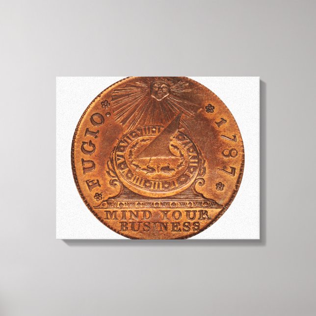 Lienzo Fugio Cent Mind Your Business Copper Penny (Anverso)